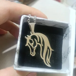 تجریه خرید گردنبند نقره زنانه طرح اسب ترکمن کد UN0028