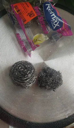 سیم ظرفشویی ریمکس مدل Stainless steel بسته 4 عددی