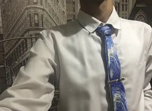 تجریه خرید کراوات مردانه طرح شب پرستاره ونگوگ
