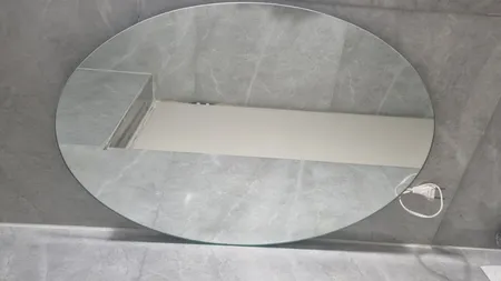 آینه سرویس بهداشتی تارا دکور مدل بک لایت ساده بیضی کد B161