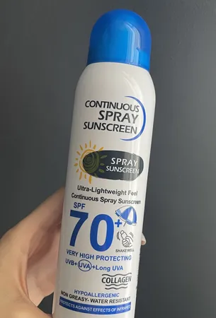 اسپری ضدآفتاب بی‌رنگ وکالی مدل SPF70 مناسب انواع پوست، حجم 230 میلی‌لیتر