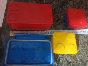 تجریه خرید ظرف غذای 3 تکه کودک هوکیا مدل پازلی