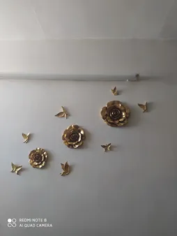 دیوارکوب لوتوس طرح پروانه کد P01 مجموعه 7 عددی