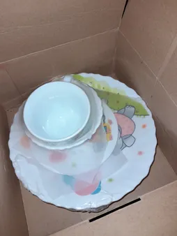 سرویس غذاخوری 5 تکه کودک پارس اپال طرح فیل کد750