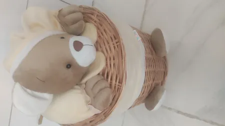 سبد رخت چرک مدل خرس نانان کد SLN-S-S