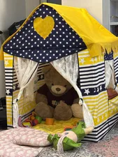 تجریه خرید چادر بازی کودک مدل ستاره راه راه