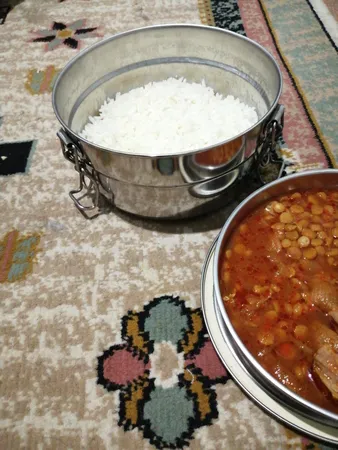 ظرف غذا سفری مدل سه تکه