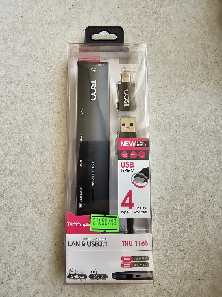 هاب چهار پورت USB-C تسکو مدل THU 1165