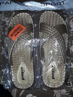 دمپایی زنانه پاپا مدل حصیری K1-GD