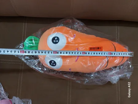 عروسک طرح هویج بالشتی مدل b1 ارتفاع 60 سانتی متر