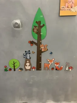 استیکر چوبی کودک باروچین مدل حیوانات جنگل کد 1292