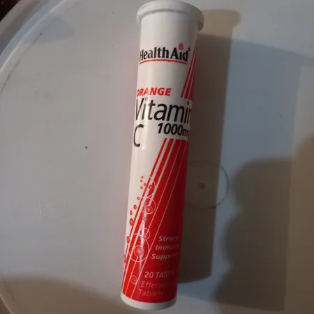 قرص جوشان ویتامین ث با طعم پرتقال  هلث اید - 1000 میلی گرم بسته 20 عددی