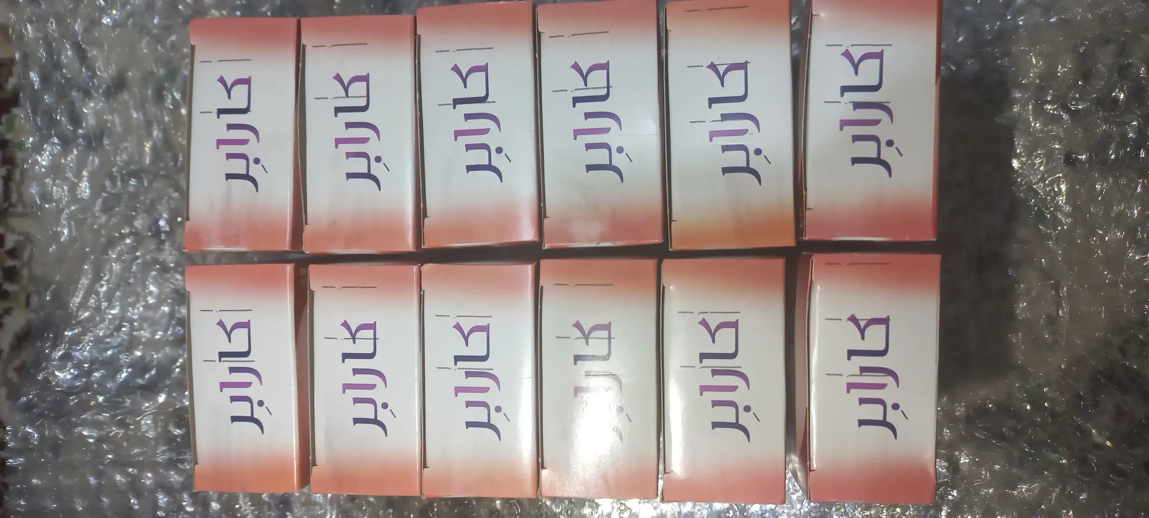 پودر موبر کارابر مدل رز وزن 50 گرم مجموعه 12 عددی