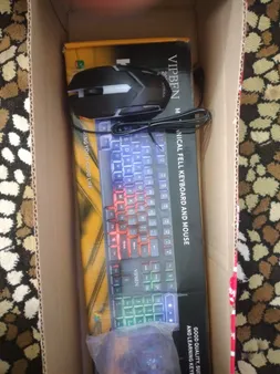 کیبورد و موس مخصوص بازی مدل K96، سوییچ ممبران، Full-Size، نورپردازی RGB