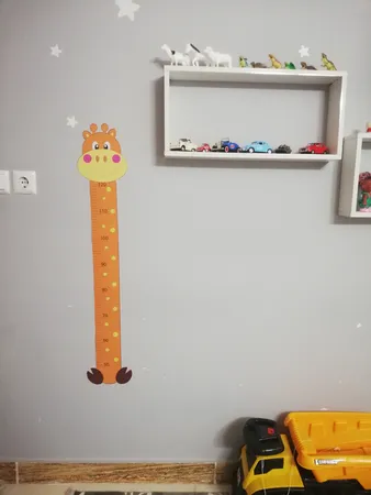 استیکر اندازه گیری قد ژیوار طرح زرافه