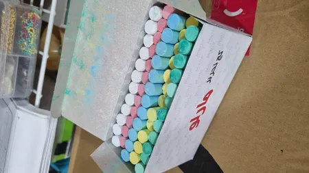 گچ رنگی مارو مدل X60 بسته 60 عددی