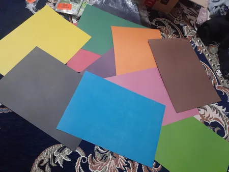 مقوا رنگی مدل 60358 سایز 24×35 سانتی متر بسته 10 عددی