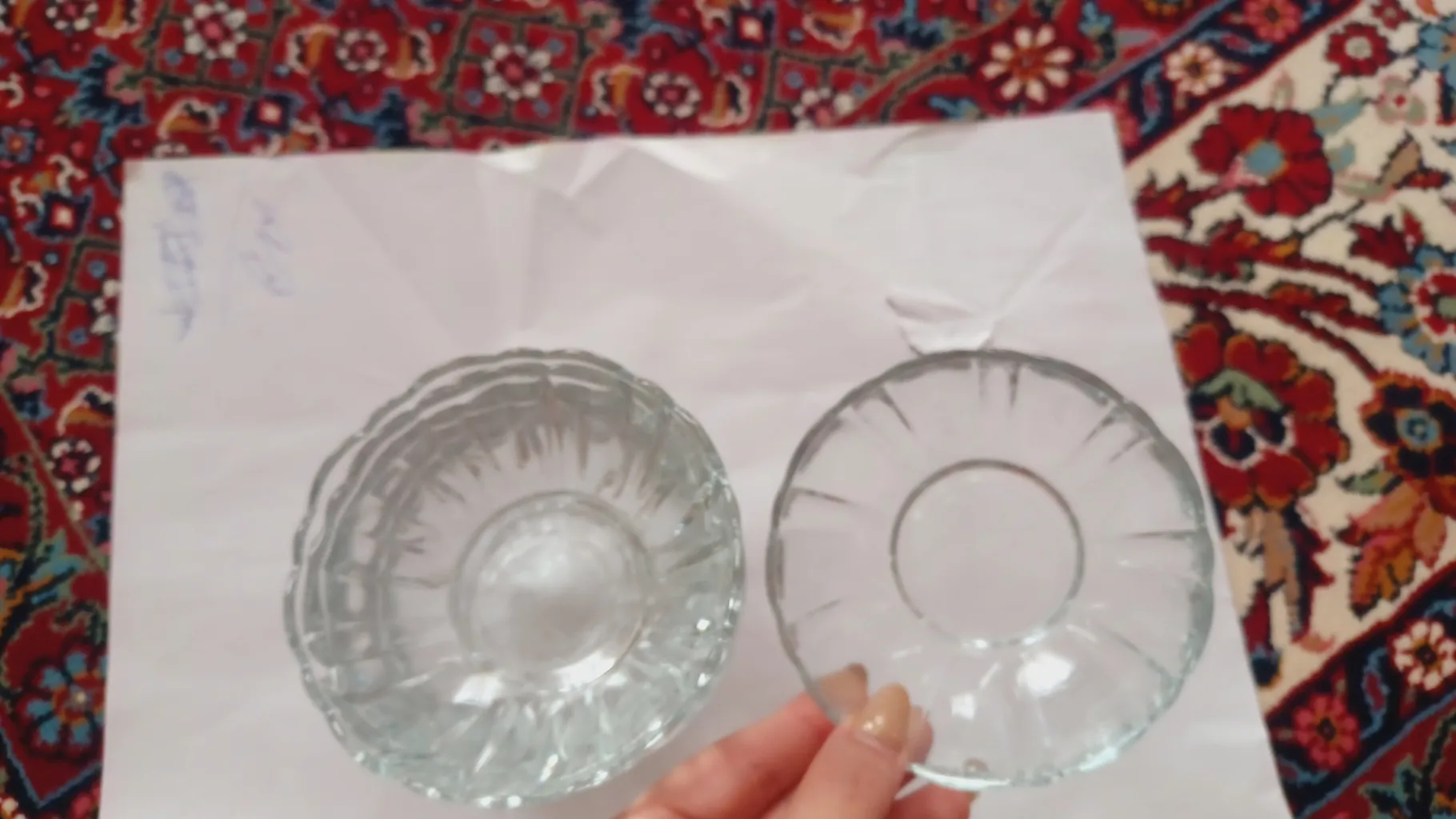 پیاله بلور کاوه مدل مارال بسته 6 عددی