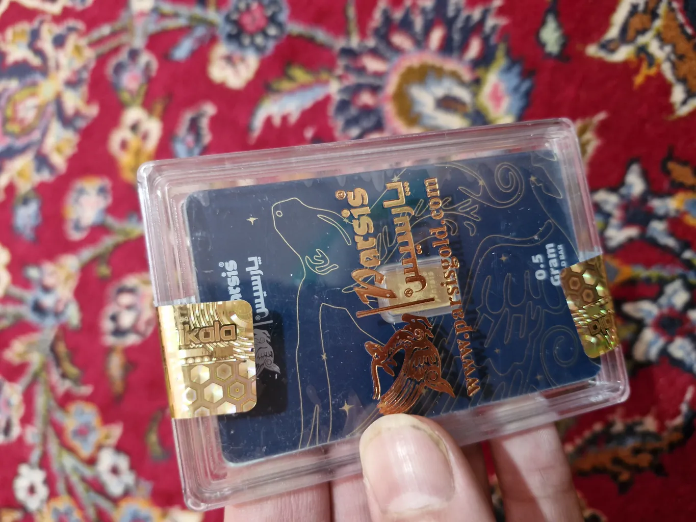 شمش طلا 24 عیار پارسیس مدل 0.5