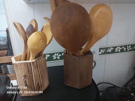 جا قاشقی چوبی آرونی مدل SWORD