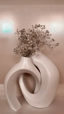 گلدان دکوری مدل دوقلو مجموعه دو عددی