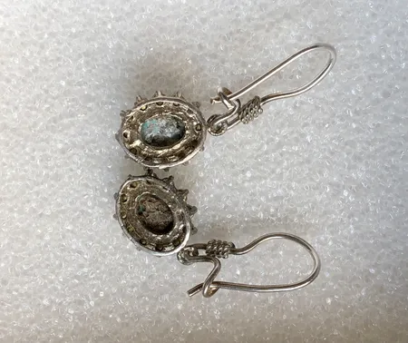 گوشواره نقره زنانه سلین کالا مدل فیروزه ce-fi9