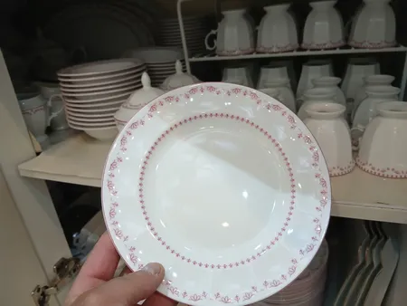 سرویس غذاخوری 103 پارچه چینی زرین ایران سری نئوکلاسیک مدل فرانسیس درجه یک