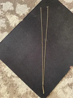 زنجیر طلا 18 عیار زنانه طلای مستجابی مدل طنابی کد Z45