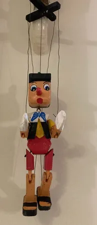 عروسک خیمه شب بازی طرح پینوکیو ارتفاع 27 سانتی متر