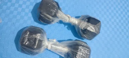 دمبل بدنسازی شش‌ضلعی 7.5 کیلوگرمی - دو عددی