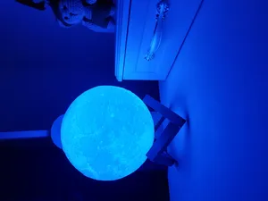 تجریه خرید آباژور رومیزی مدل کره ماه رقص نور با موزیکL4