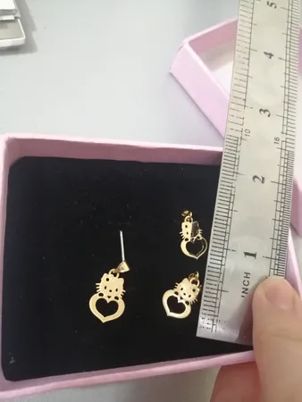 نیم ست طلا 18 عیار دخترانه مایا ماهک مدل MS0589