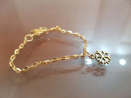 آویز ساعت زنانه طرح دانه برف