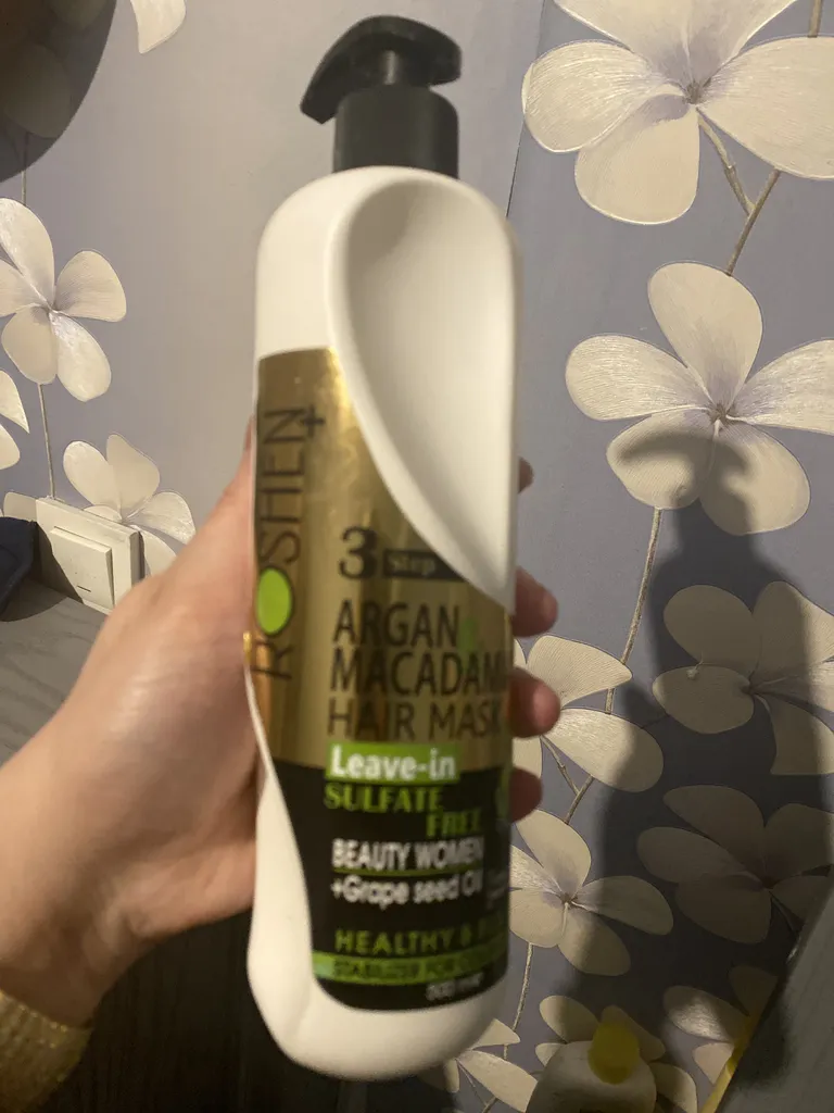 ماسک مو روشین پلاس مدل آرگان و ماکادمیا حجم 500 میلی لیتر