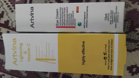 کرم روشن کننده و ضد لک صورت آرت وینا مدل ویتامین C مناسب انواع پوست حجم 50 میلی لیتر