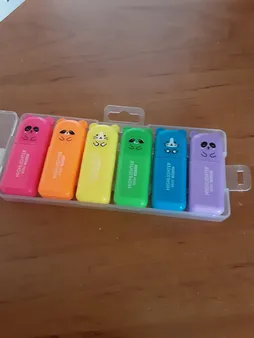 ماژیک علامت گذار مدل فانتزی طرح خرس بسته 6 عددی