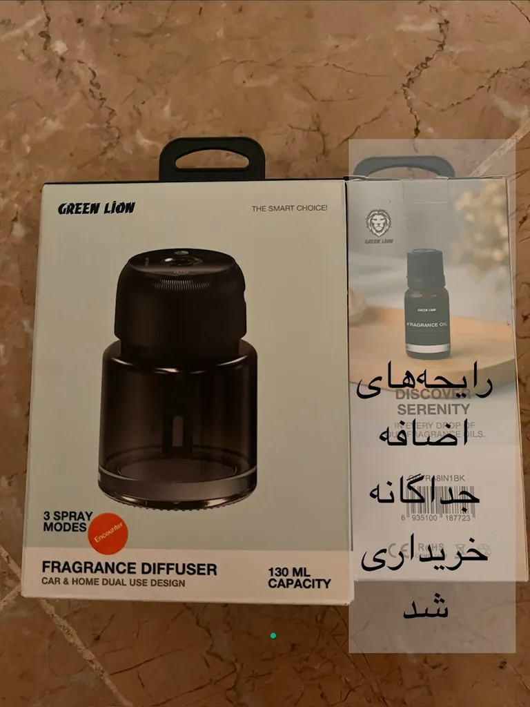 تصفیه‌کننده هوا خودرو گرین لاین مدل ALPS با رایحه New Car حجم 130 میلی‌لیتر