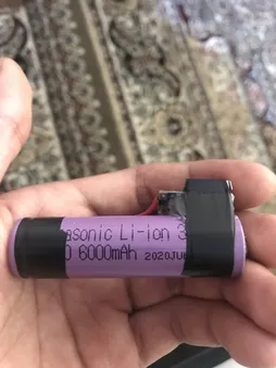 باتری لیتیوم یون قابل شارژ پاناسونیک کد 18650 ظرفیت 6000 میلی آمپرساعت