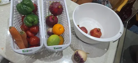 سبد نظم دهنده یخچال مدل organizer02 بسته 2 عددی