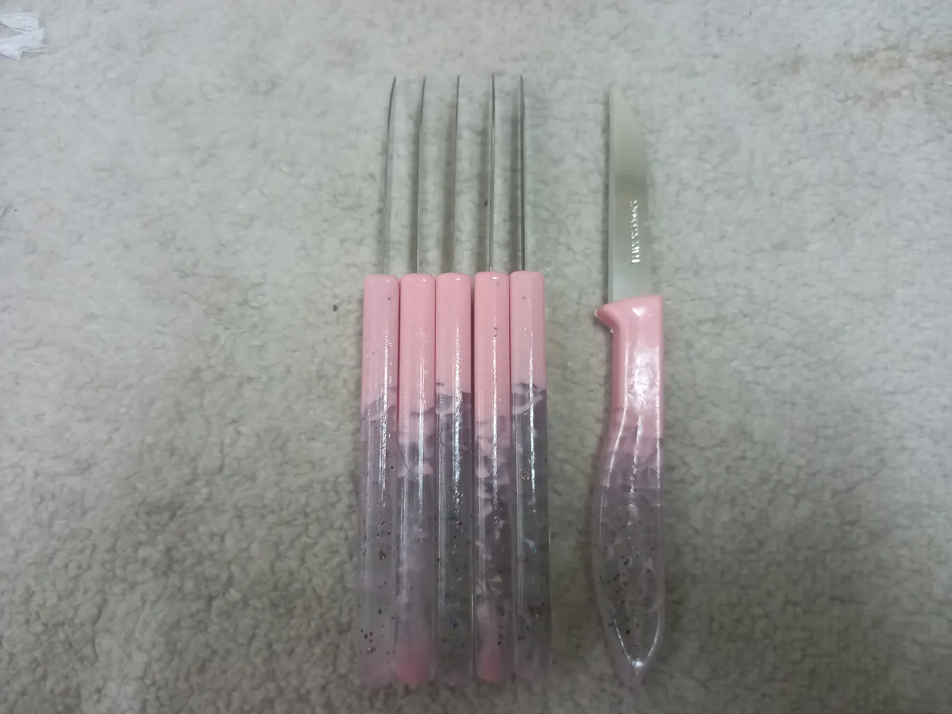 چاقو میوه خوری ام اند ام مدل هایلایت اکلیلی بسته 6 عددی