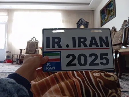 پلاک تزئینی دوچرخه طرح IRAN