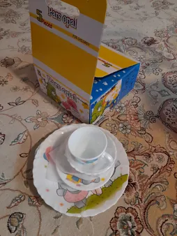 سرویس غذاخوری 5 تکه کودک پارس اپال طرح فیل کد750