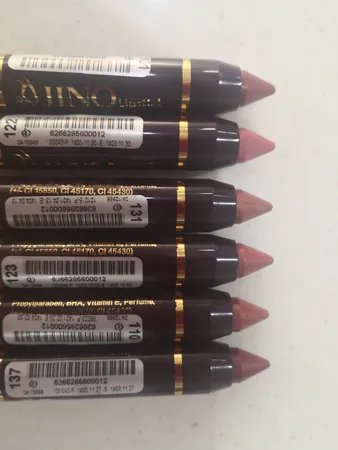 رژ لب مدادی ژینو مدل JIS2 مجموعه 6 عددی