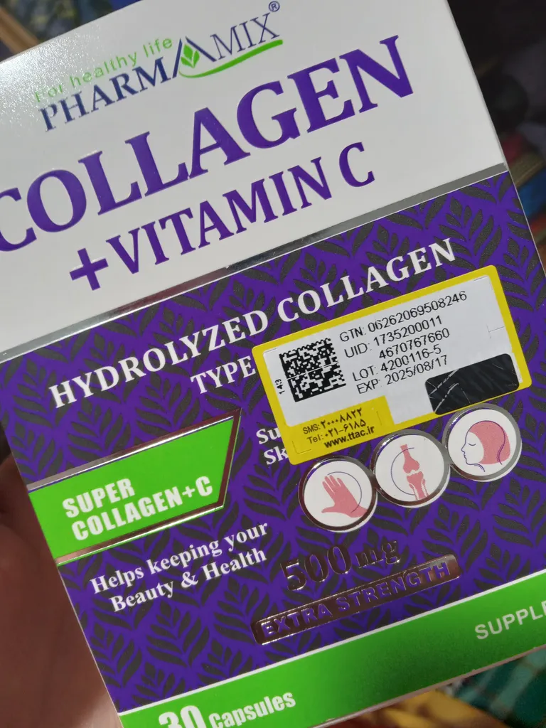 کپسول کلاژن و ویتامین ث فارمامیکس بسته 30 عددی