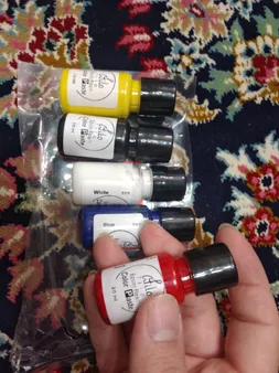 رنگ خمیری رزین اپوکسی فیلو کد ecco50 حجم 10 میلی لیتر بسته 5 عددی