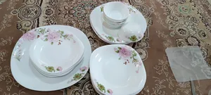 تجریه خرید سرویس غذاخوری 25 پارچه 6 نفره گلدن اوپال مدل قالب کارین طرح نسترن