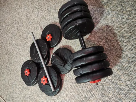 دمبل رادیس فیت مدل  DVP-20-2.5 وزن 20 کیلوگرم بسته دو عددی