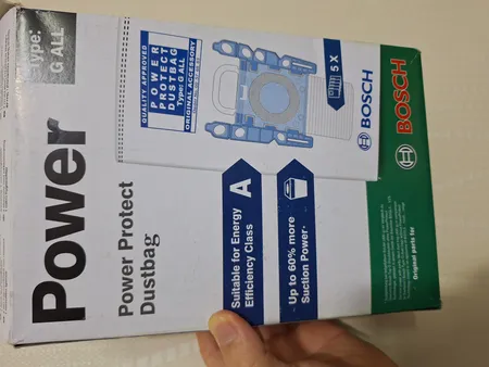 پاکت جاروبرقی پاور مدل G-ALL مناسب برای جاروبرقی های بوش و زیمنس بسته 5 عددی