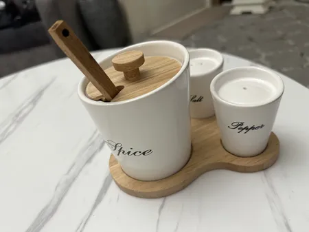 نمکدان و فلفل پاش و شکرریز ام وي اچ گلس اند پلاستيكس مدل VUCA