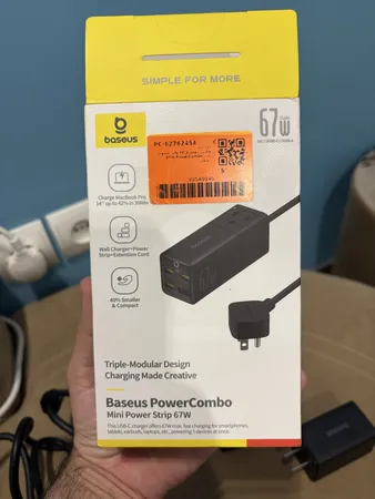 شارژر رومیزی ۶۷ وات بیسوس مدل PowerCombo 67W